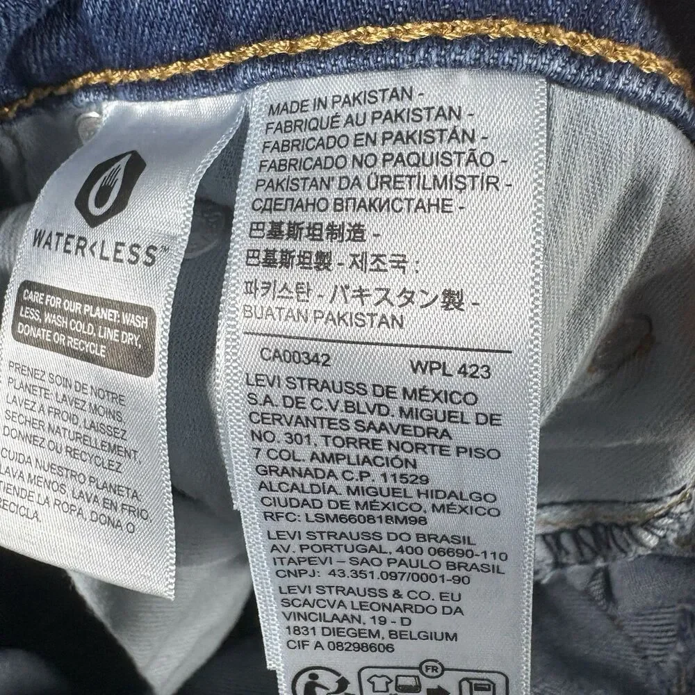 Levis 511 Slim Fit Jeans Mens 32x30 Medium Wash Stretch Casual Denim